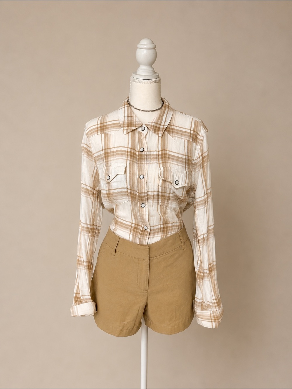 J.Crew Khaki Tailored Shorts